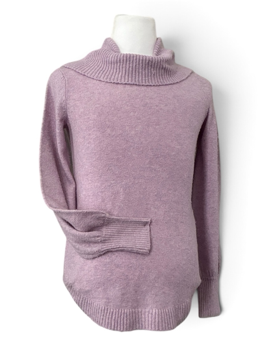 Tahari Lilac Cowl Neck Sweater